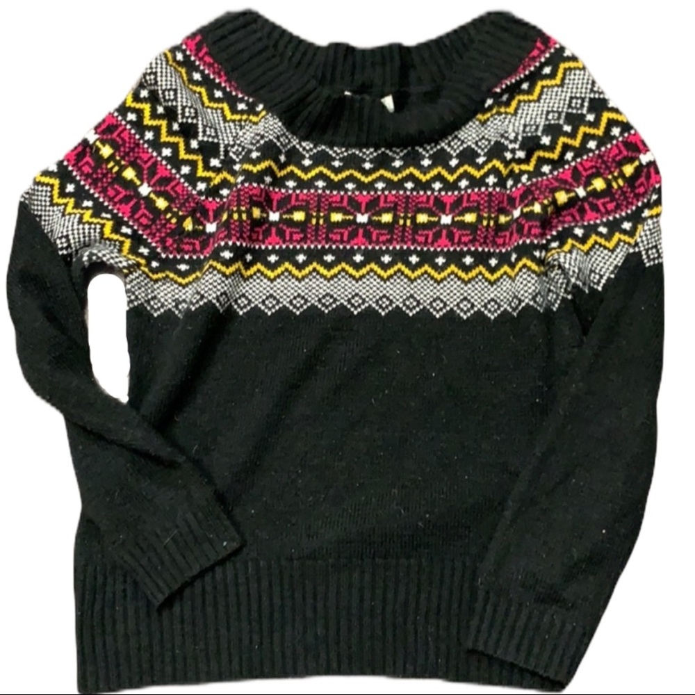 OP sweater pink black yellow juniors